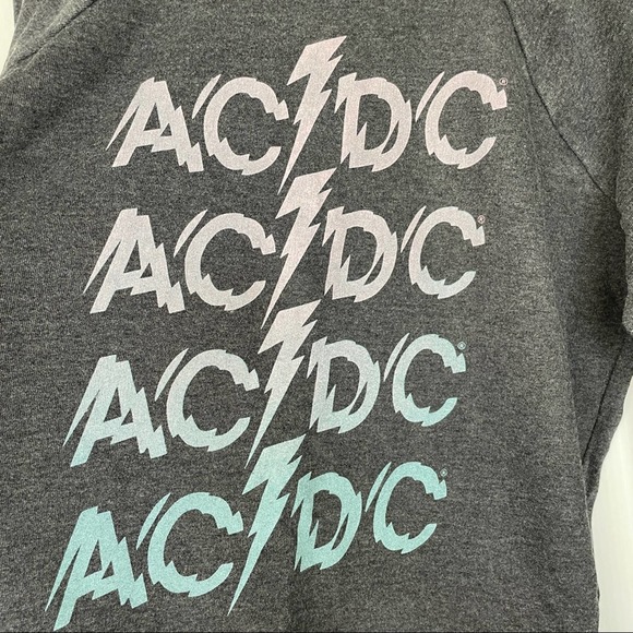 Lucky Brand Gray AC/DC Band Sweatshirt Size Medium - Picture 3 of 7